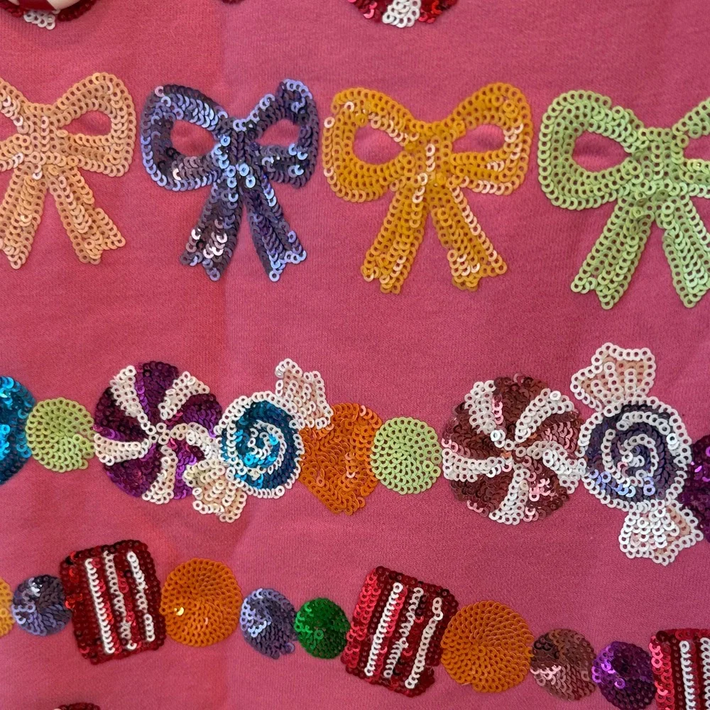 QUEEN OF SPARKLES Candy Pink Sweater - Picture 6 of 7